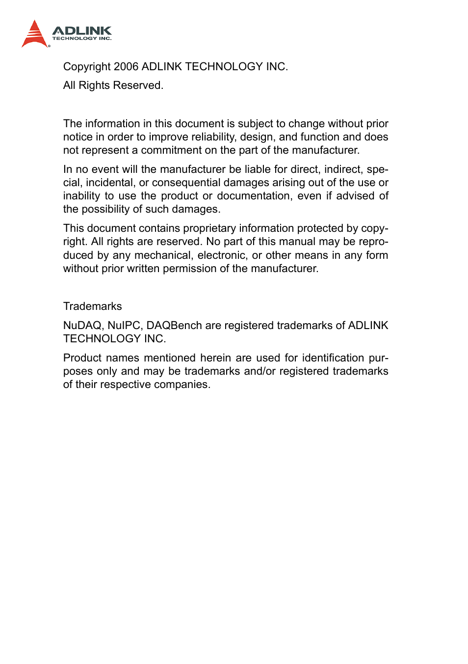 ADLINK PCI-7200 User Manual | Page 2 / 96