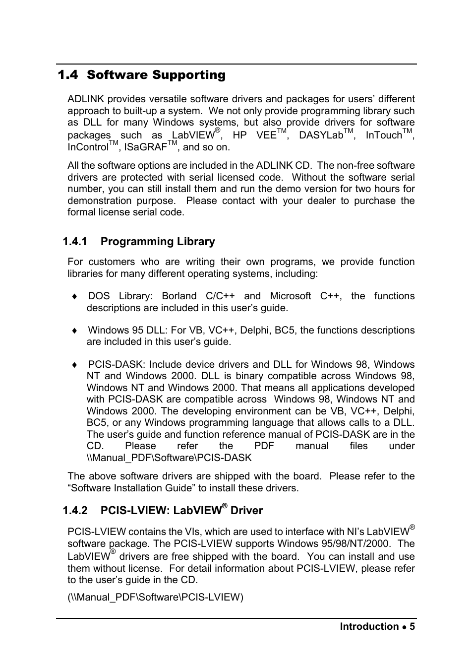 4 software supporting | ADLINK cPCI-7300 User Manual | Page 13 / 82