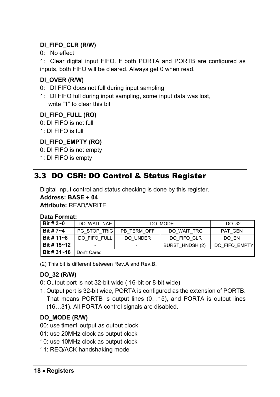 3 do_csr: do control & status register | ADLINK cPCI-7300 User Manual | Page 26 / 82