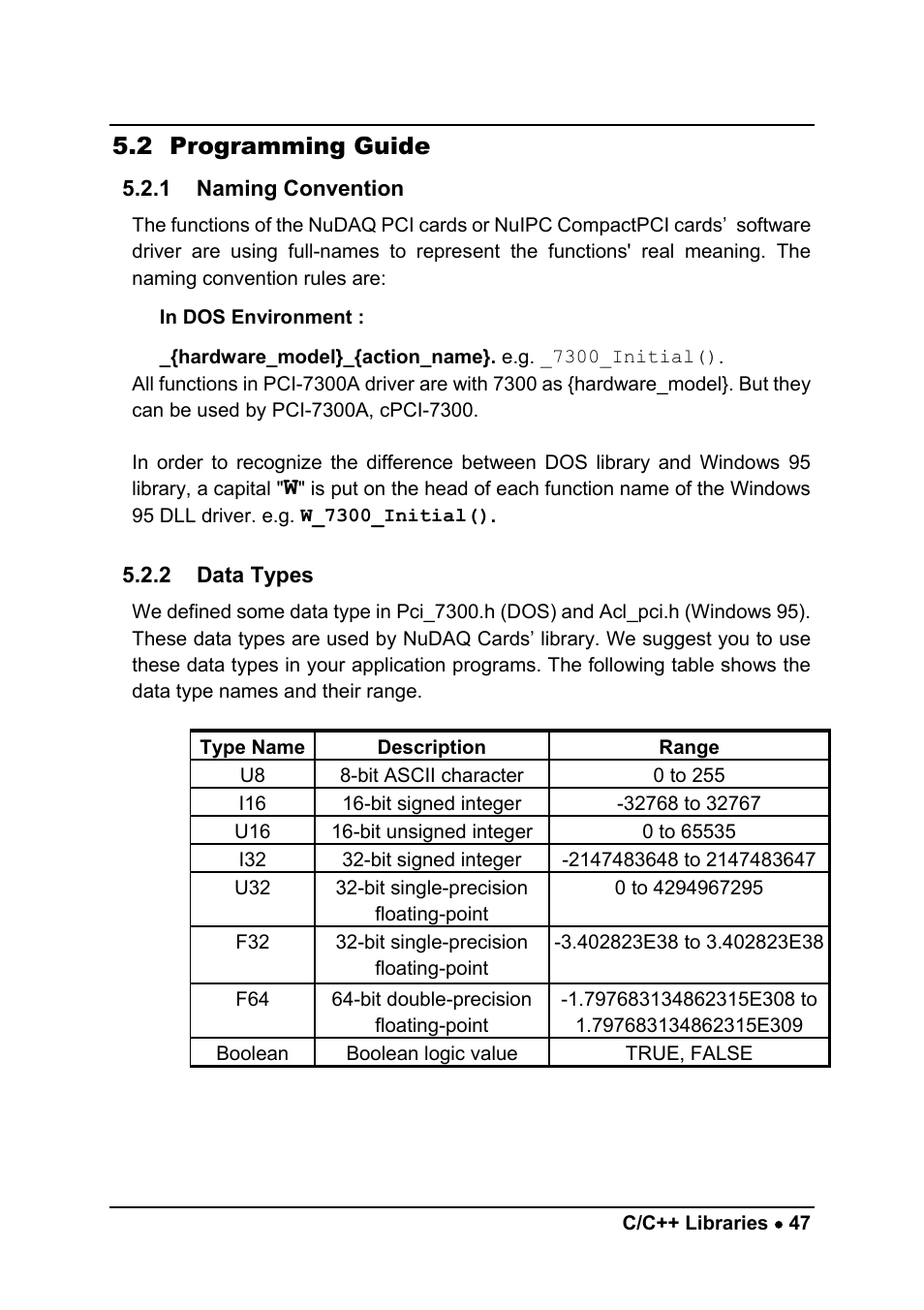 2 programming guide | ADLINK cPCI-7300 User Manual | Page 55 / 82