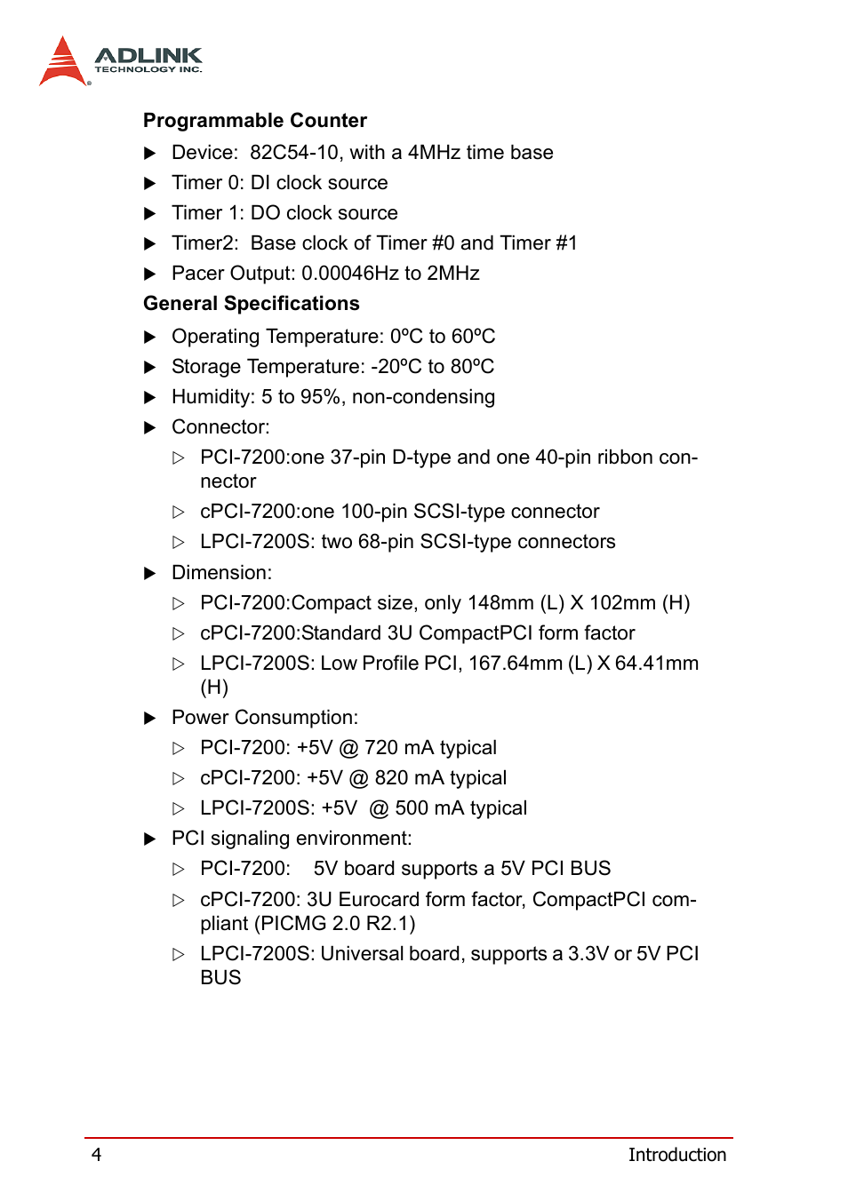 ADLINK cPCI-7200 User Manual | Page 16 / 96