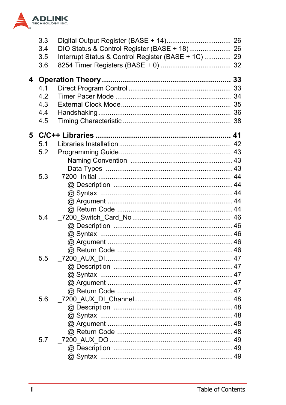 ADLINK cPCI-7200 User Manual | Page 6 / 96