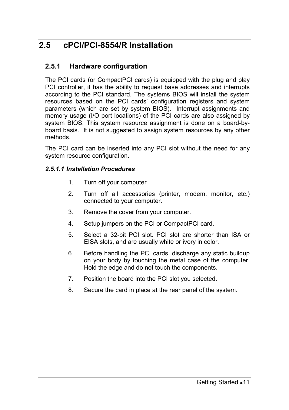 ADLINK cPCI-8554/R User Manual | Page 21 / 67
