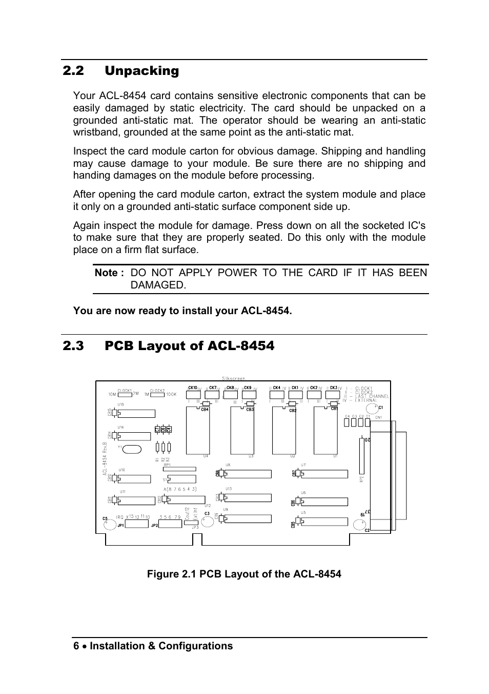 ADLINK ACL-8454/12 User Manual | Page 14 / 63