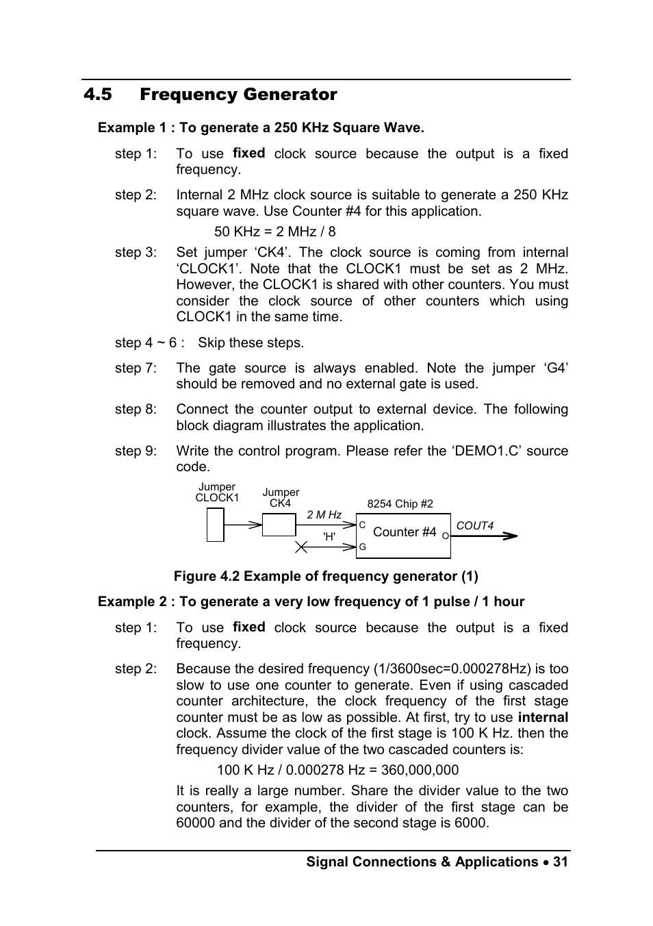 5 frequency generator | ADLINK ACL-8454/12 User Manual | Page 39 / 63