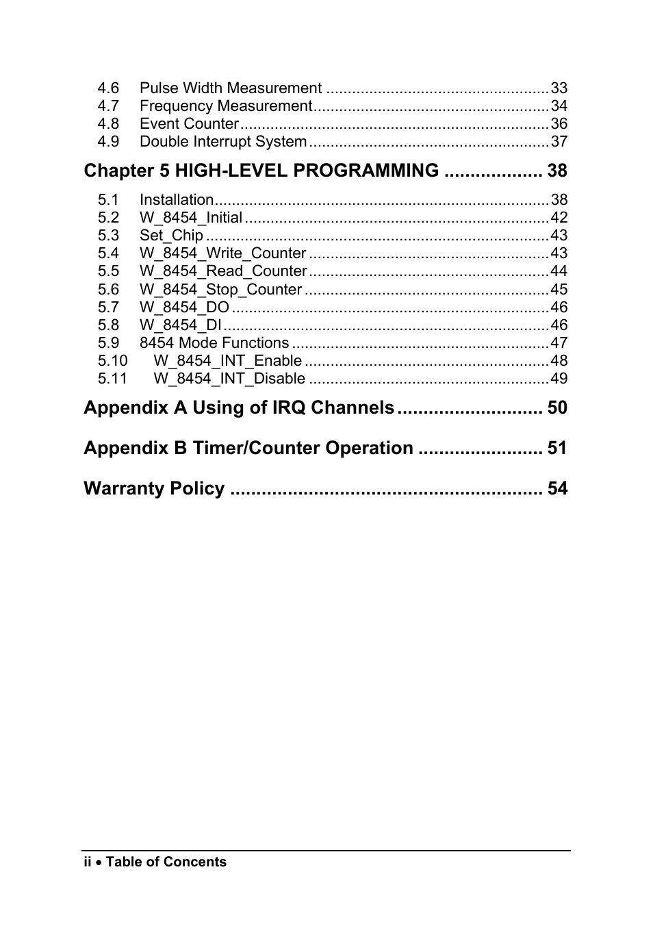 ADLINK ACL-8454/12 User Manual | Page 6 / 63