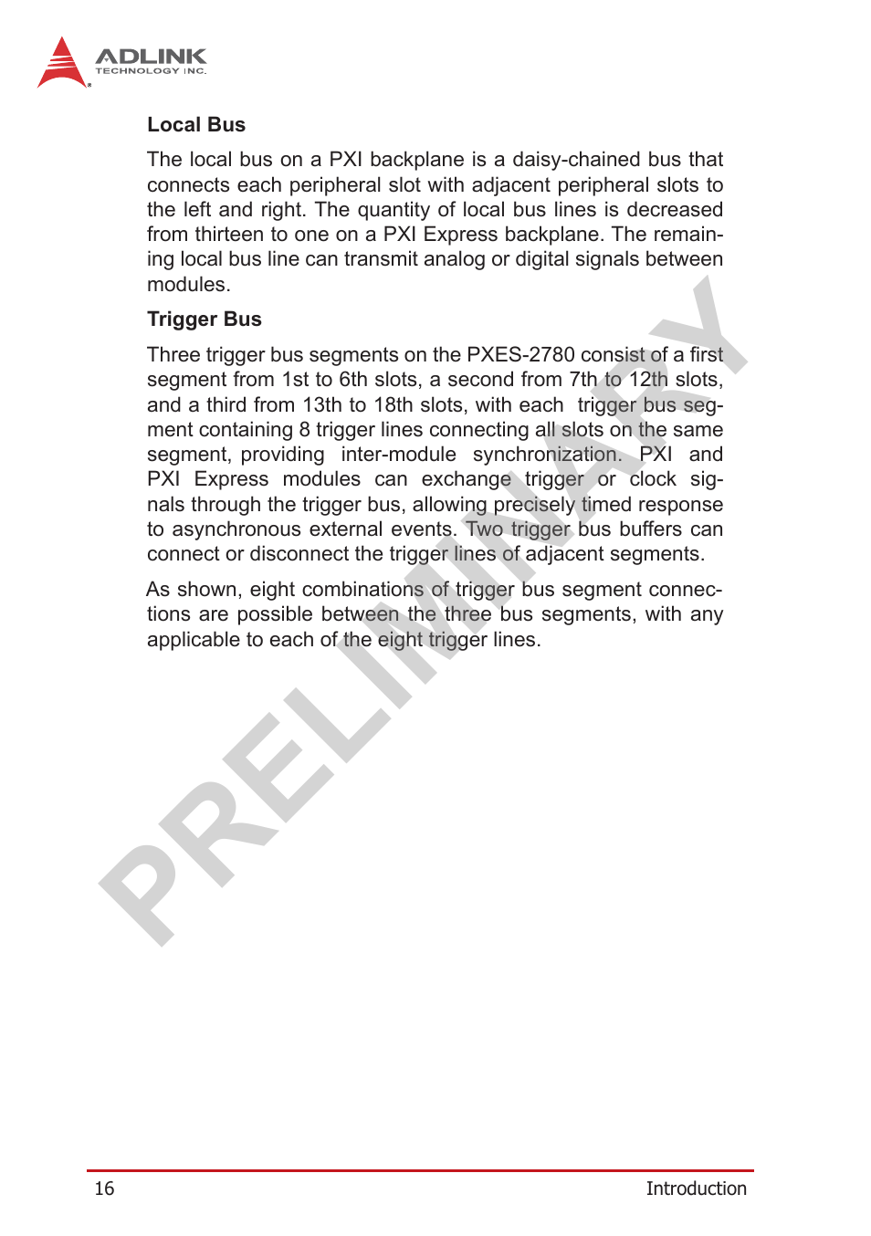 Preliminary | ADLINK PXES-2780 User Manual | Page 26 / 56