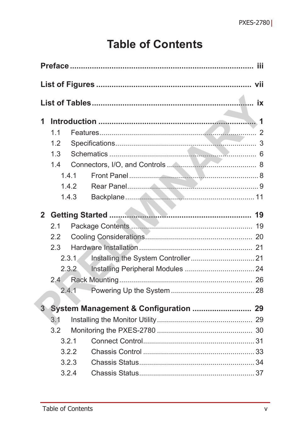 ADLINK PXES-2780 User Manual | Page 5 / 56