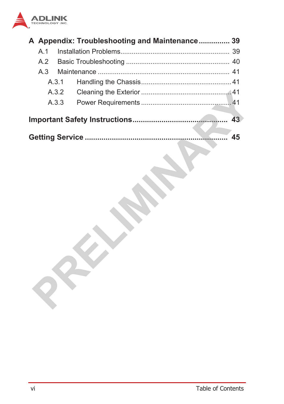 Preliminary | ADLINK PXES-2780 User Manual | Page 6 / 56