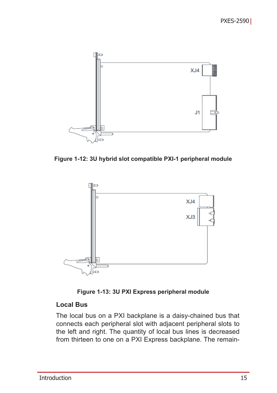 Figure 1-12, Figure 1-13, 3u pxi express peripheral module | ADLINK PXES-2590 User Manual | Page 25 / 90