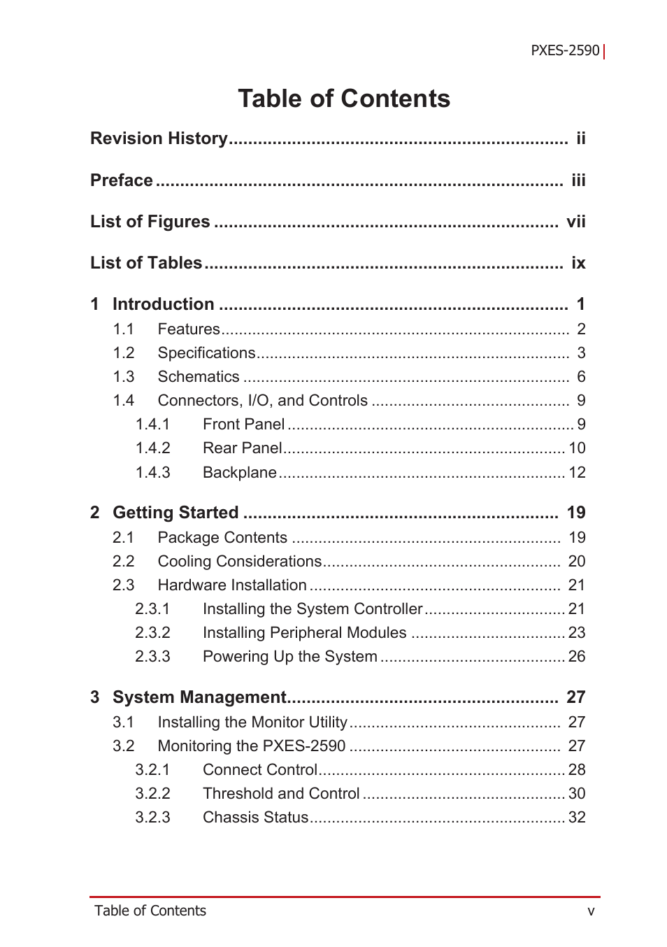 ADLINK PXES-2590 User Manual | Page 5 / 90