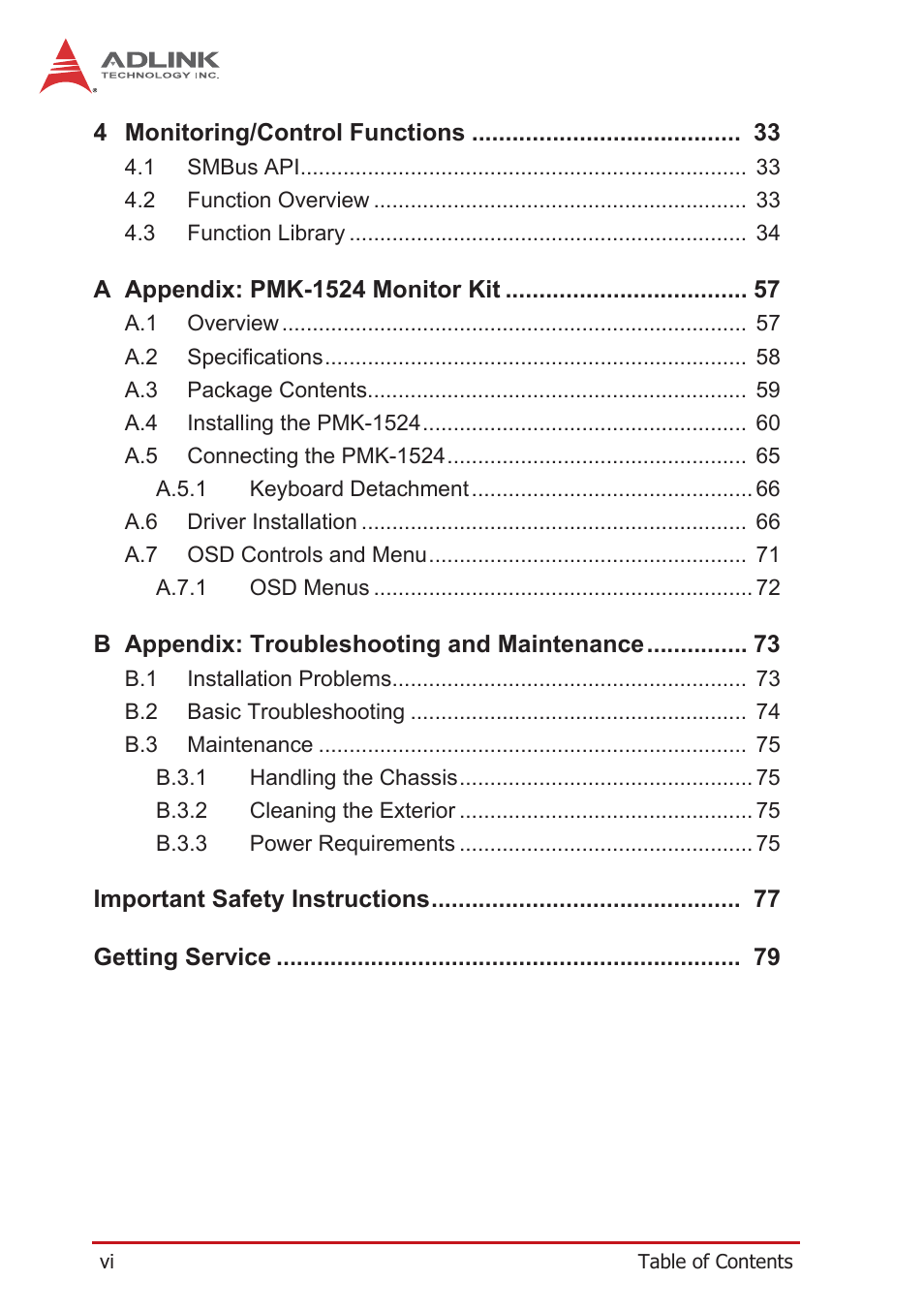 ADLINK PXES-2590 User Manual | Page 6 / 90