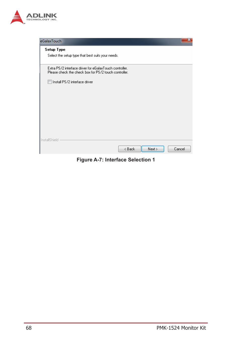 Figure a-7, Interface selection 1 | ADLINK PXES-2590 User Manual | Page 78 / 90