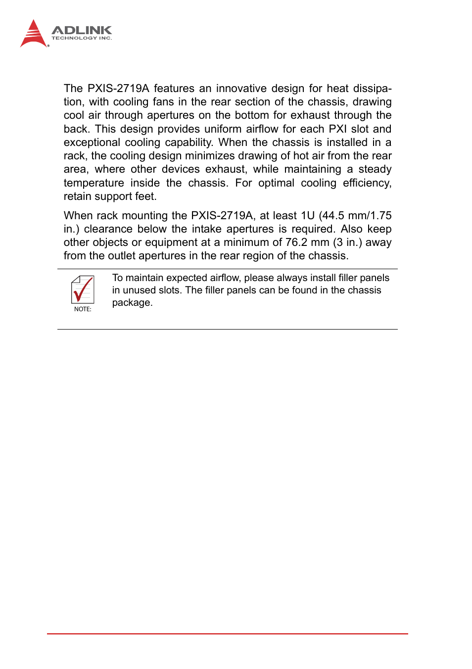 2 cooling considerations, Cooling considerations | ADLINK PXIS-2719A User Manual | Page 30 / 70