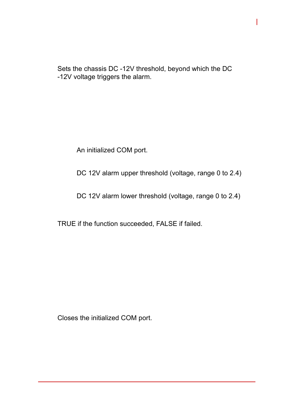 Setn12valarm, Closecom | ADLINK PXIS-2719A User Manual | Page 61 / 70