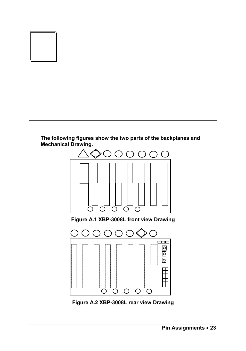 Backplane drawing and pin assignments | ADLINK PXIS-2630 Series User Manual | Page 29 / 41