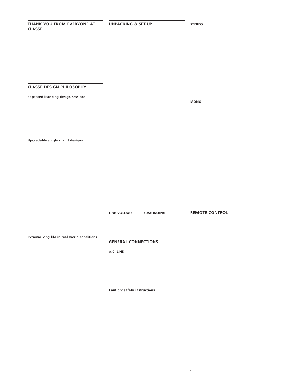 Classe Audio CA-101 User Manual | Page 3 / 14
