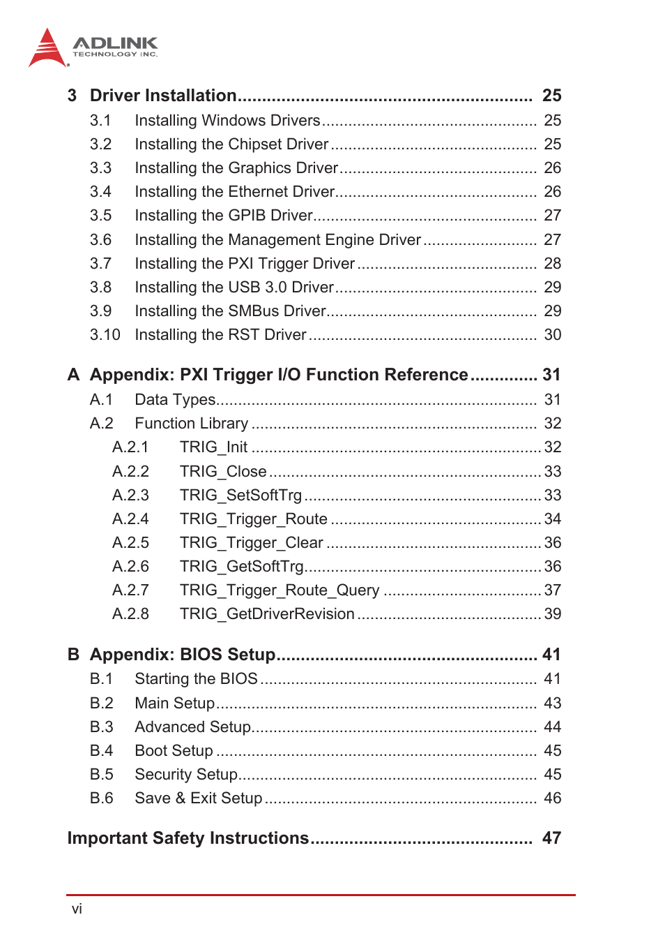 ADLINK PXIe-3985 User Manual | Page 6 / 62