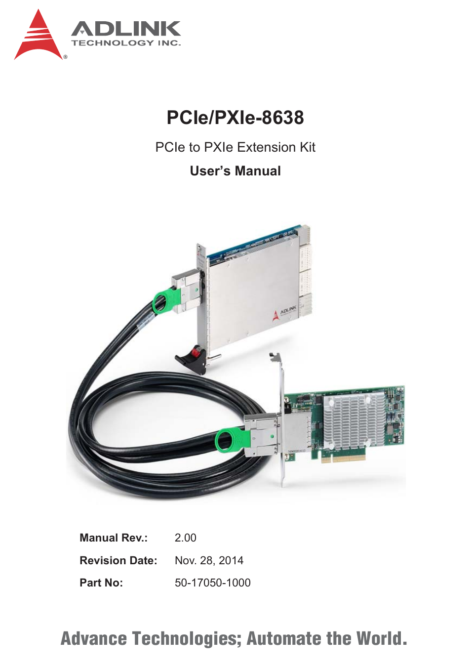 ADLINK PCIe-PXIe-8638 User Manual | 32 pages