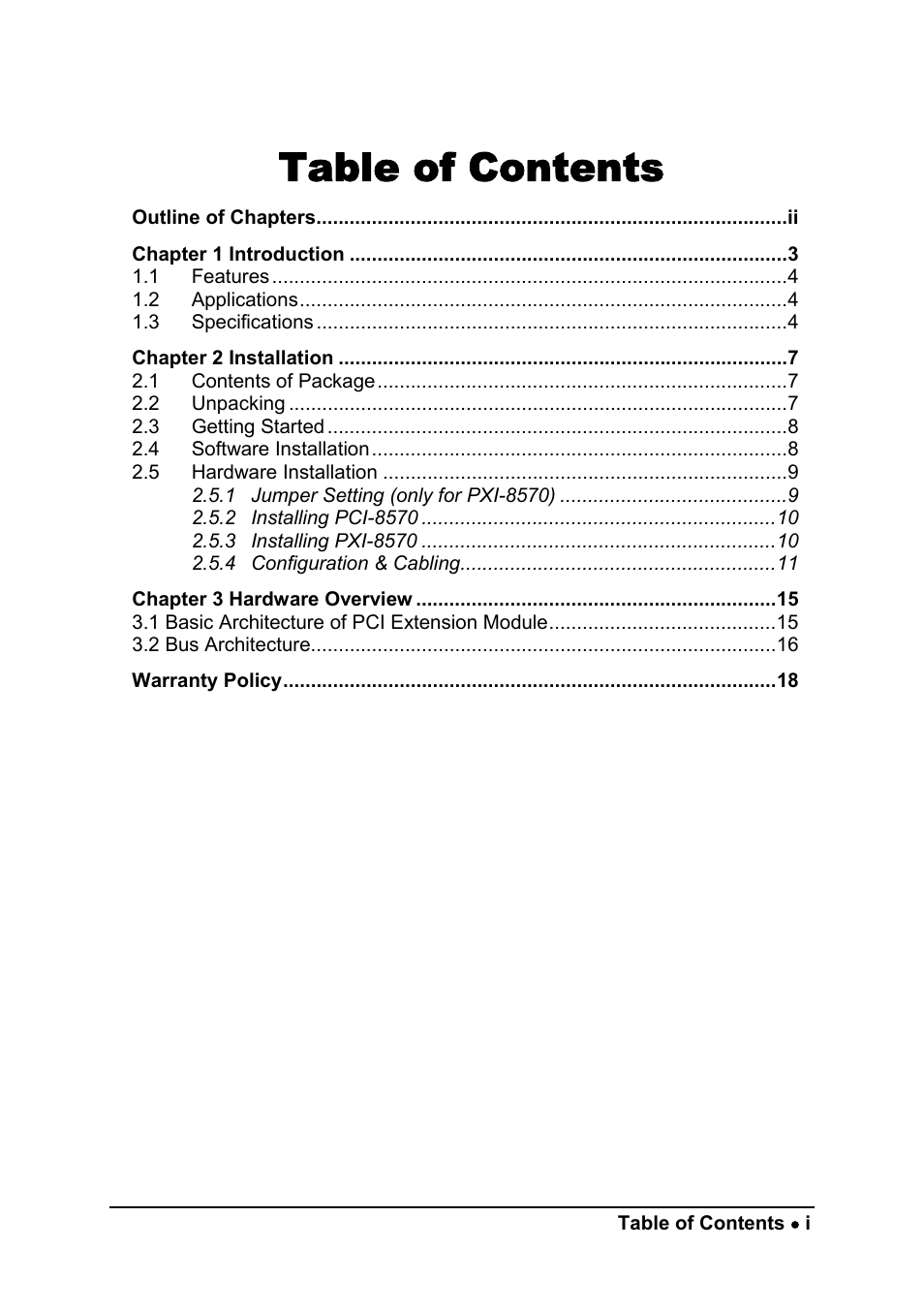 ADLINK PXI-8570 User Manual | Page 5 / 23