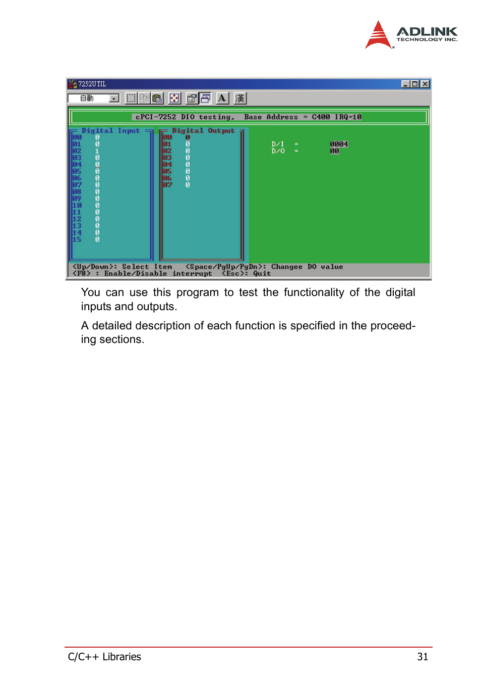 ADLINK cPCI-7252 User Manual | Page 41 / 56