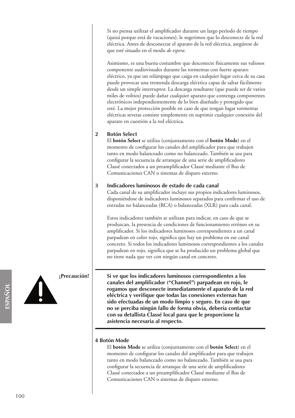 Classe Audio CA-5200 User Manual | Page 100 / 136