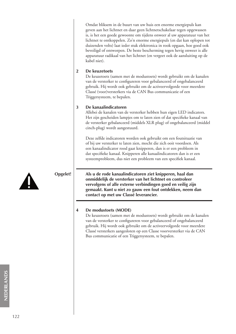 Classe Audio CA-5200 User Manual | Page 122 / 136