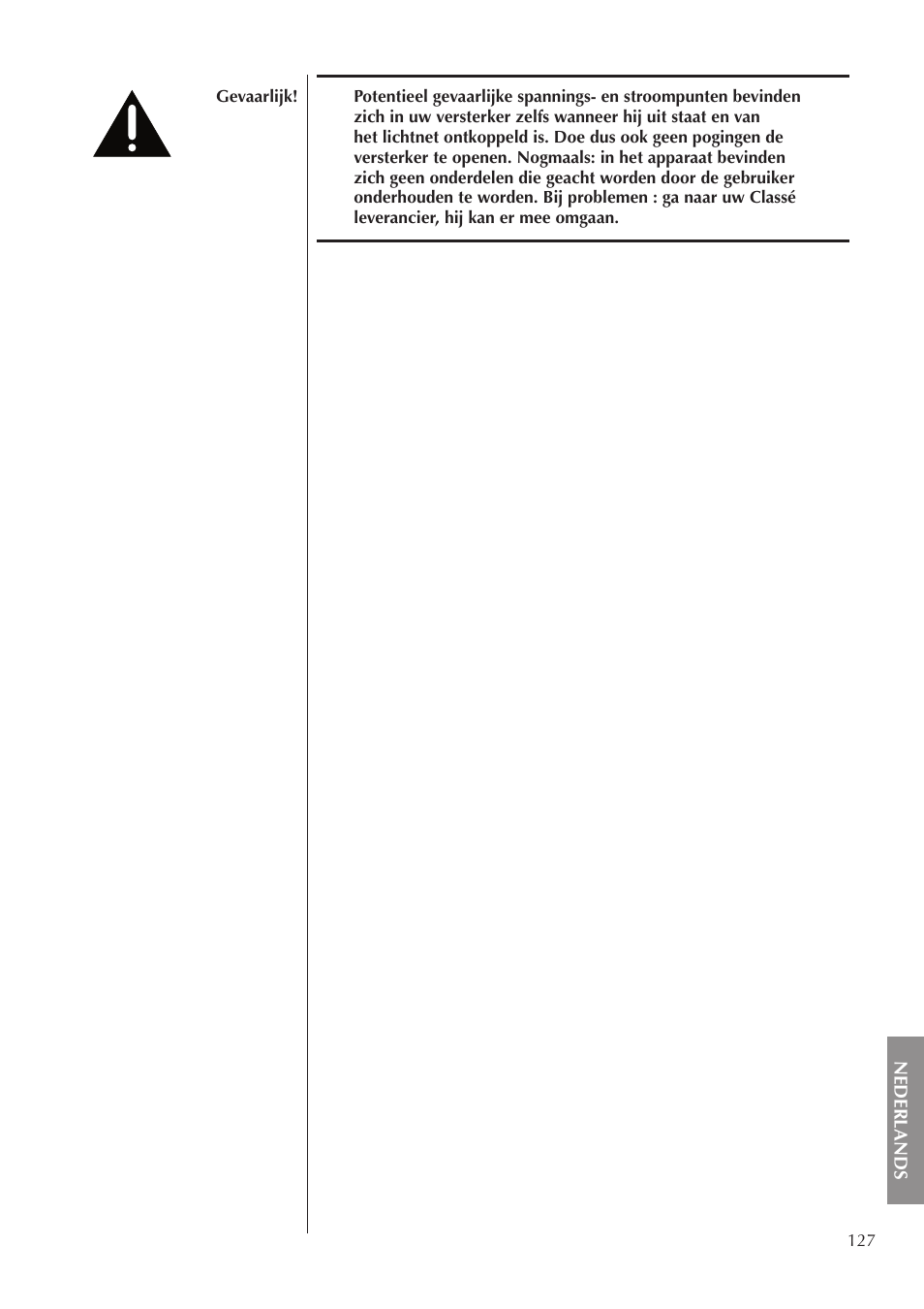 Classe Audio CA-5200 User Manual | Page 127 / 136