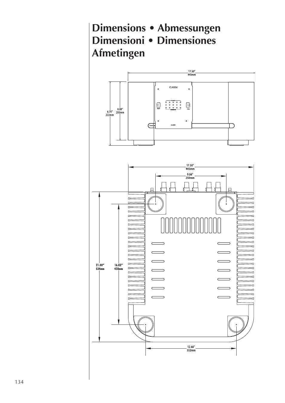 Classe Audio CA-5200 User Manual | Page 134 / 136