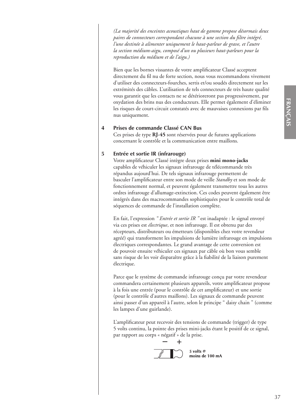 Classe Audio CA-5200 User Manual | Page 37 / 136
