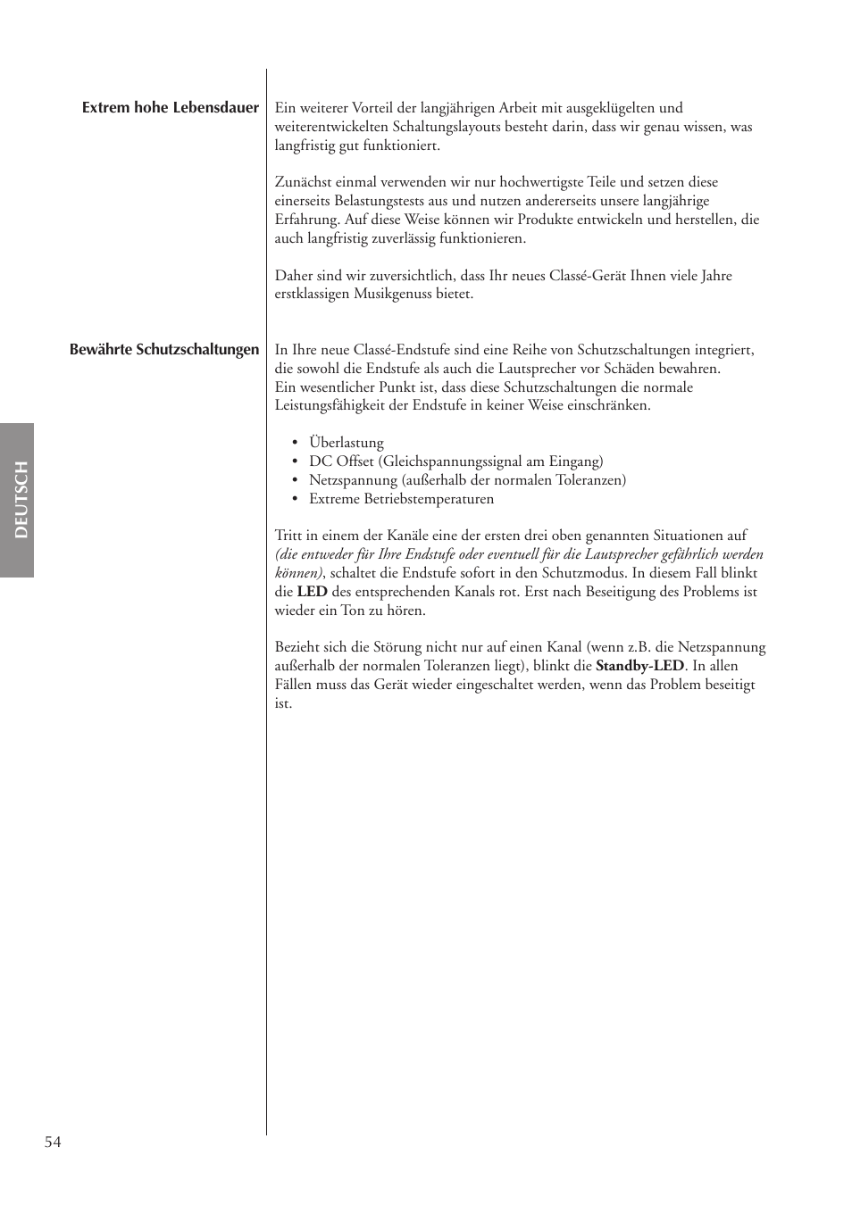 Classe Audio CA-5200 User Manual | Page 54 / 136