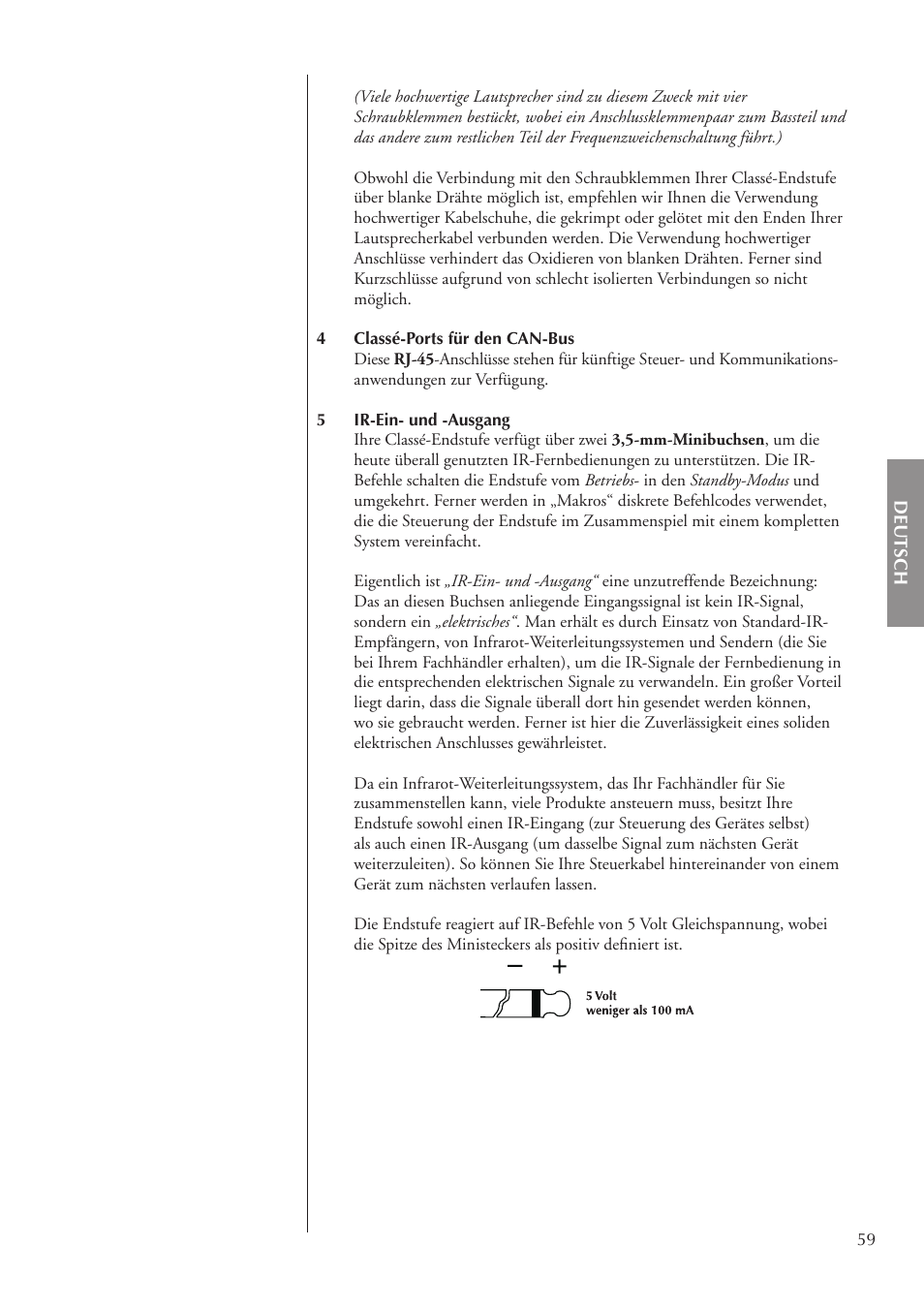 Classe Audio CA-5200 User Manual | Page 59 / 136