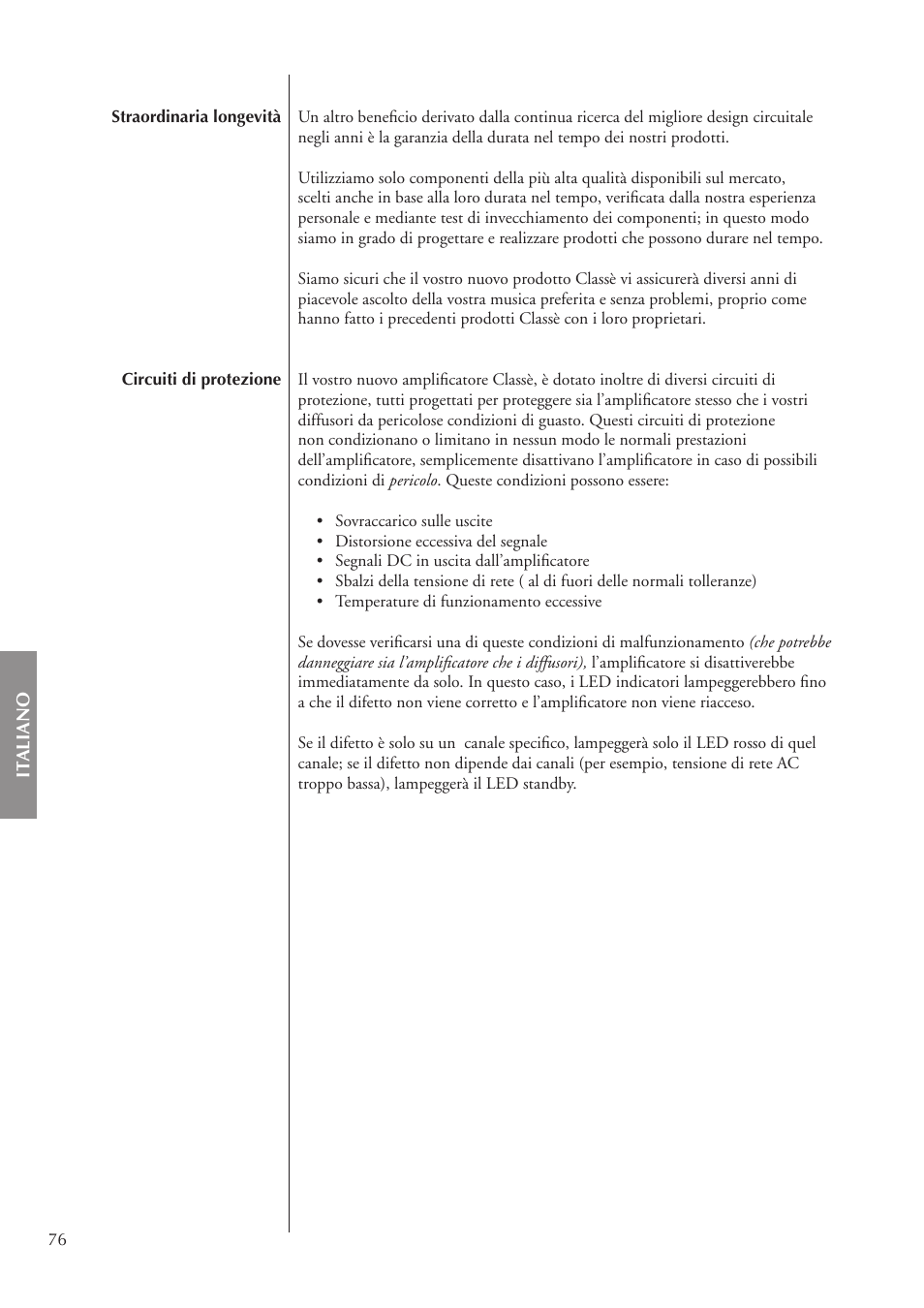 Classe Audio CA-5200 User Manual | Page 76 / 136