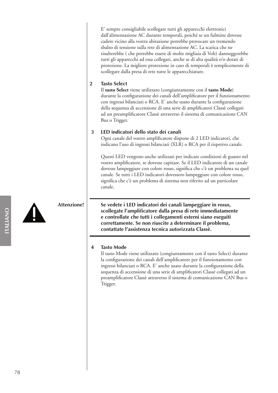 Classe Audio CA-5200 User Manual | Page 78 / 136
