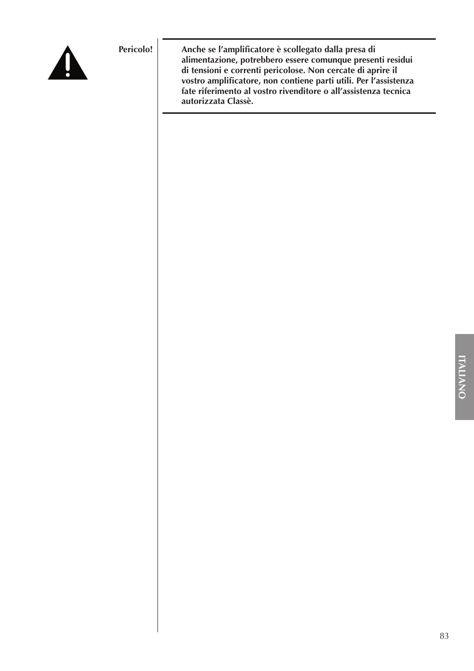 Classe Audio CA-5200 User Manual | Page 83 / 136