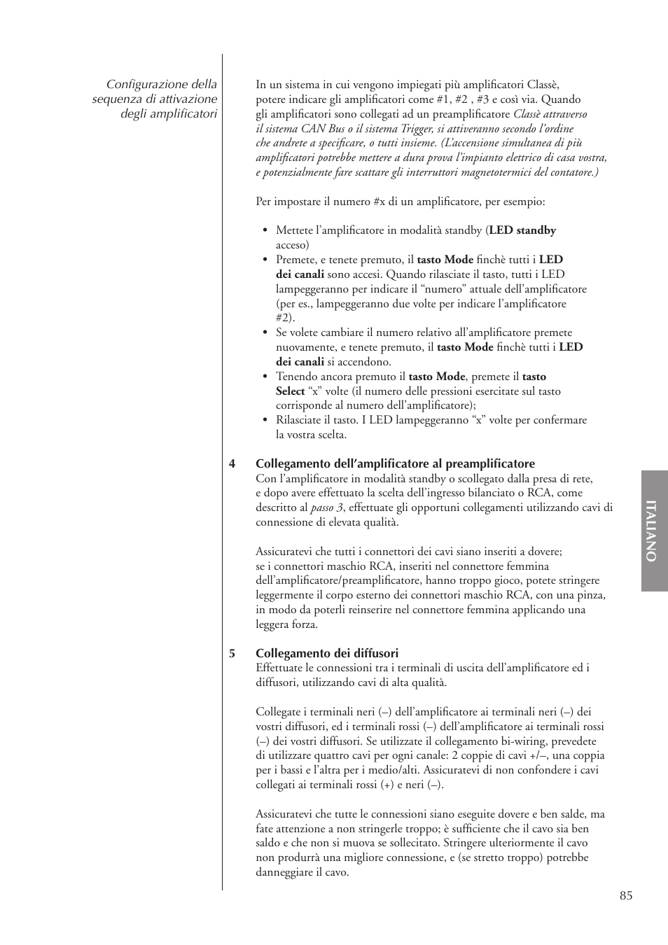 Classe Audio CA-5200 User Manual | Page 85 / 136