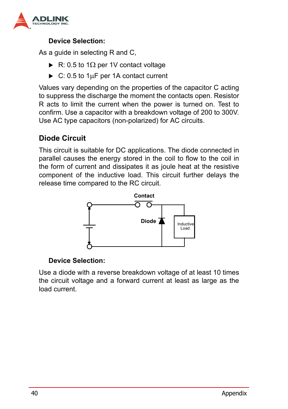 Diode circuit | ADLINK cPCI-7252 User Manual | Page 50 / 54