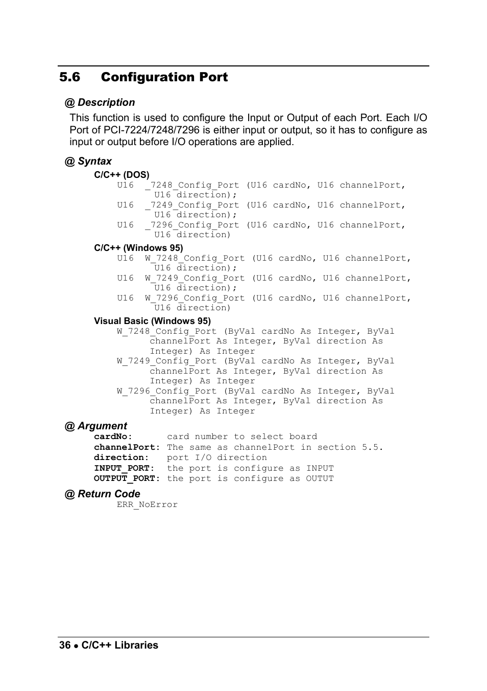 6 configuration port | ADLINK cPCI-7249R User Manual | Page 44 / 57