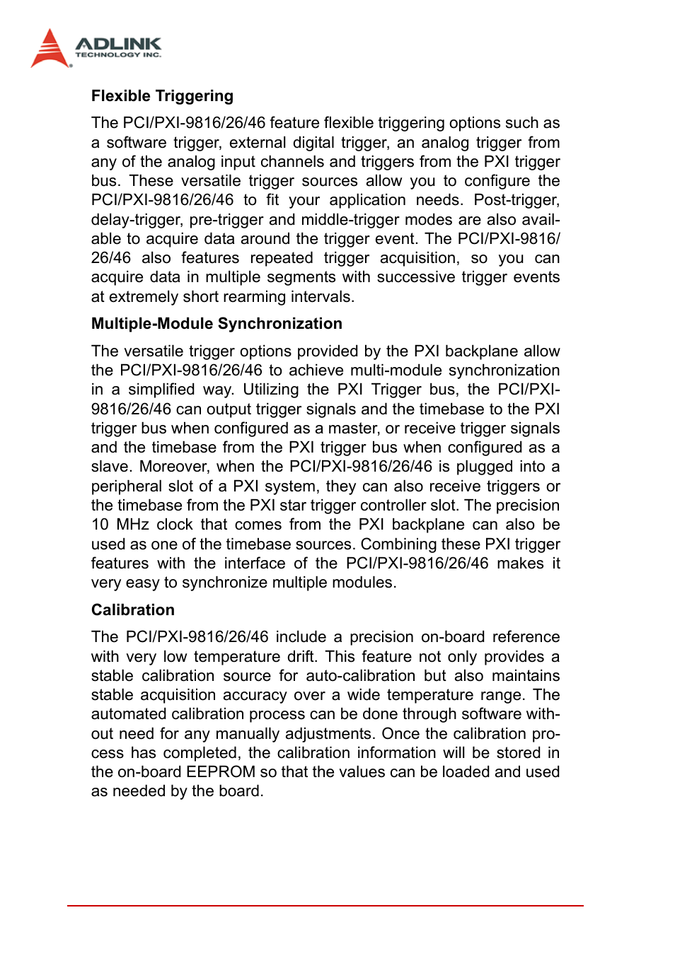 ADLINK PCI-9846 User Manual | Page 12 / 66