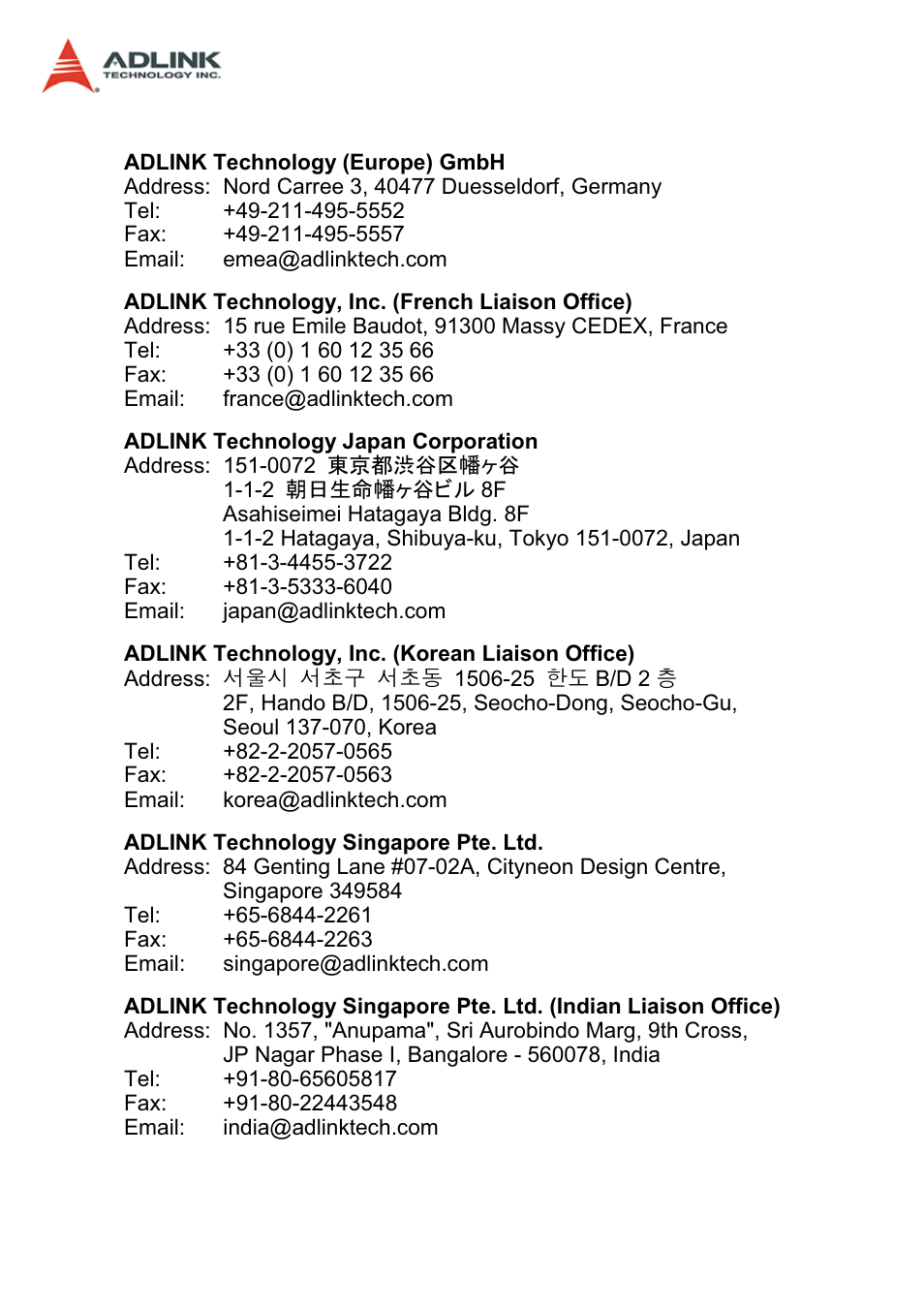 ADLINK PCI-9846 User Manual | Page 4 / 66