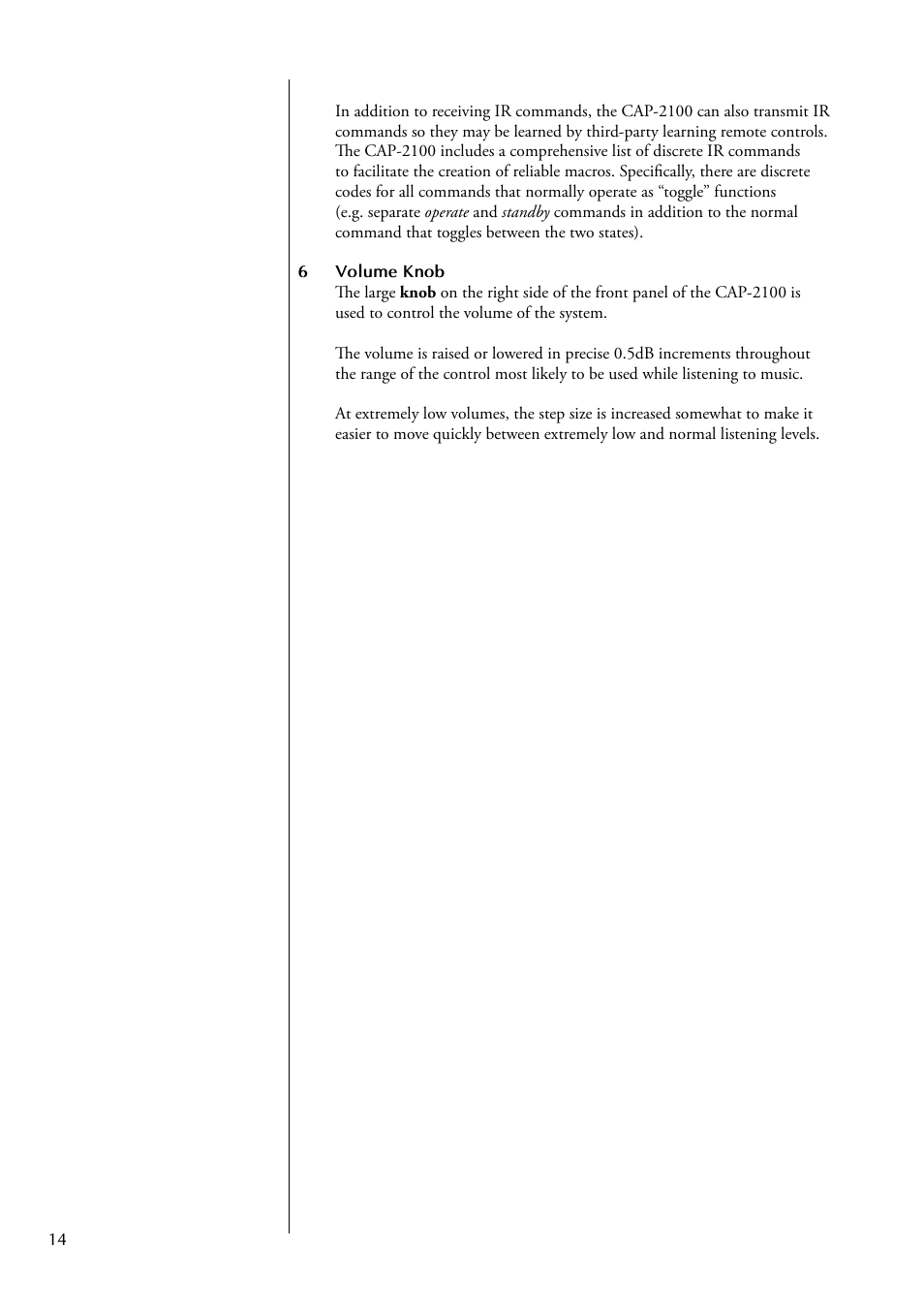 Classe Audio CAP-2100 User Manual | Page 14 / 46