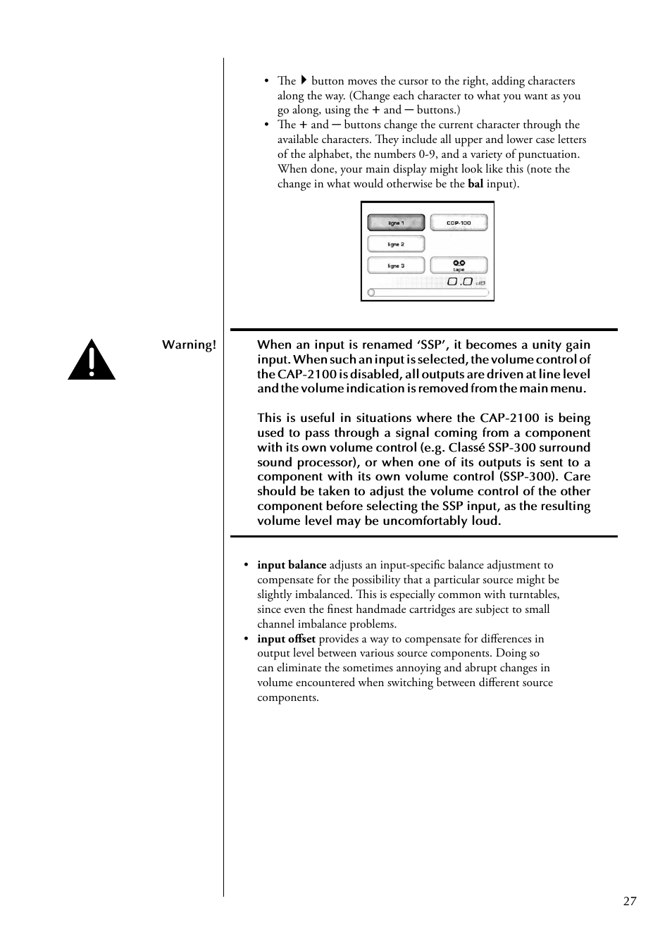 Classe Audio CAP-2100 User Manual | Page 27 / 46