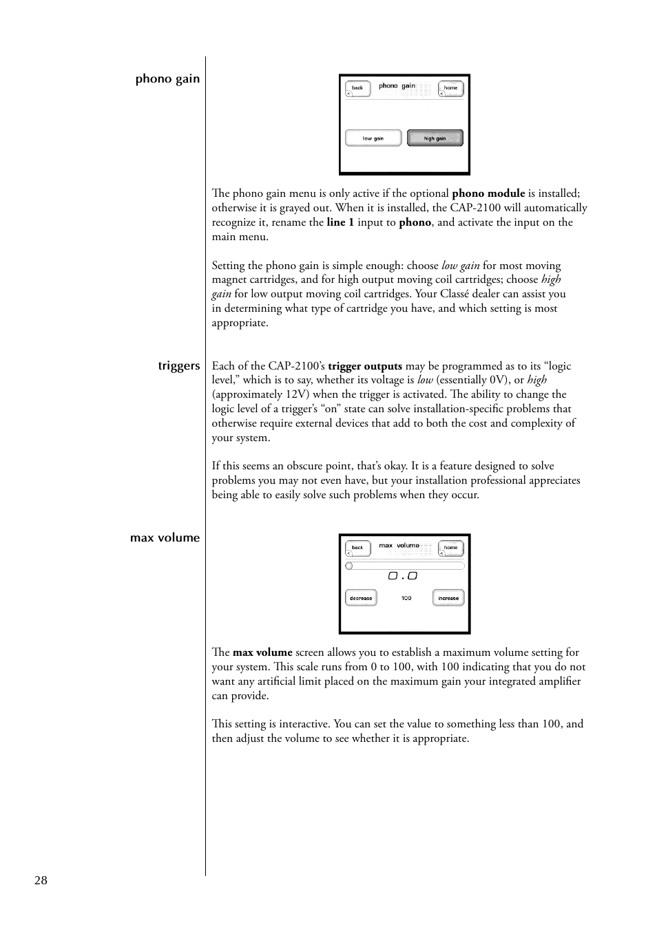 Classe Audio CAP-2100 User Manual | Page 28 / 46