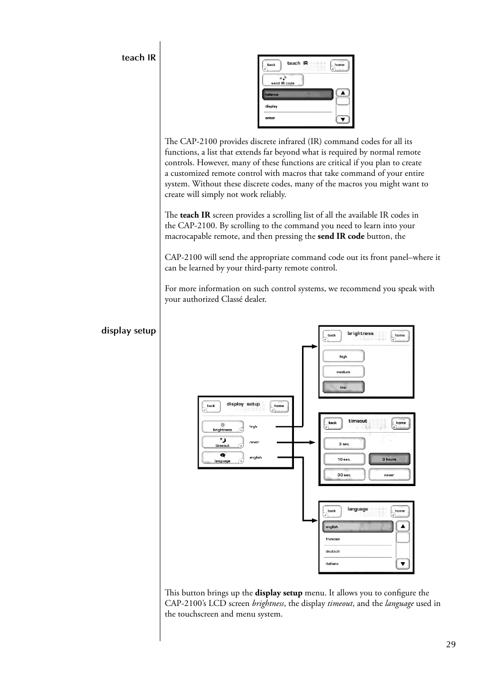 Classe Audio CAP-2100 User Manual | Page 29 / 46