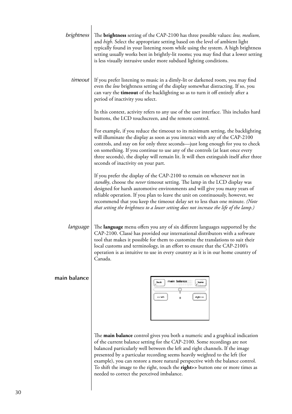 Classe Audio CAP-2100 User Manual | Page 30 / 46