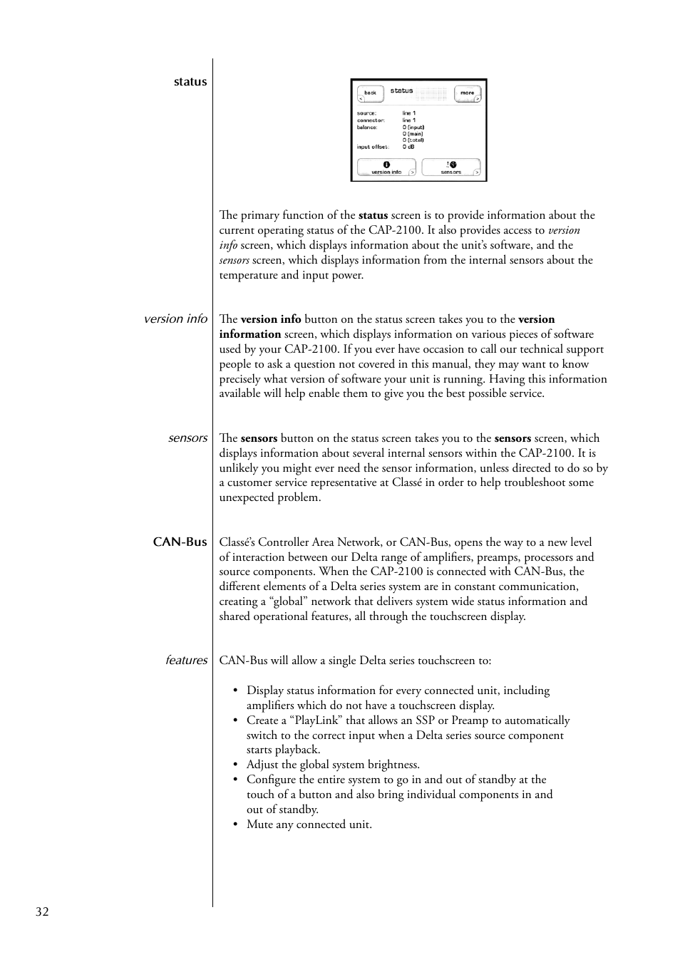 Classe Audio CAP-2100 User Manual | Page 32 / 46