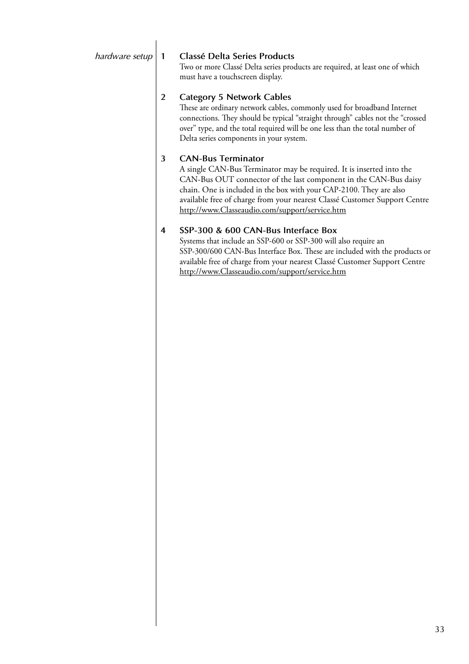 Classe Audio CAP-2100 User Manual | Page 33 / 46