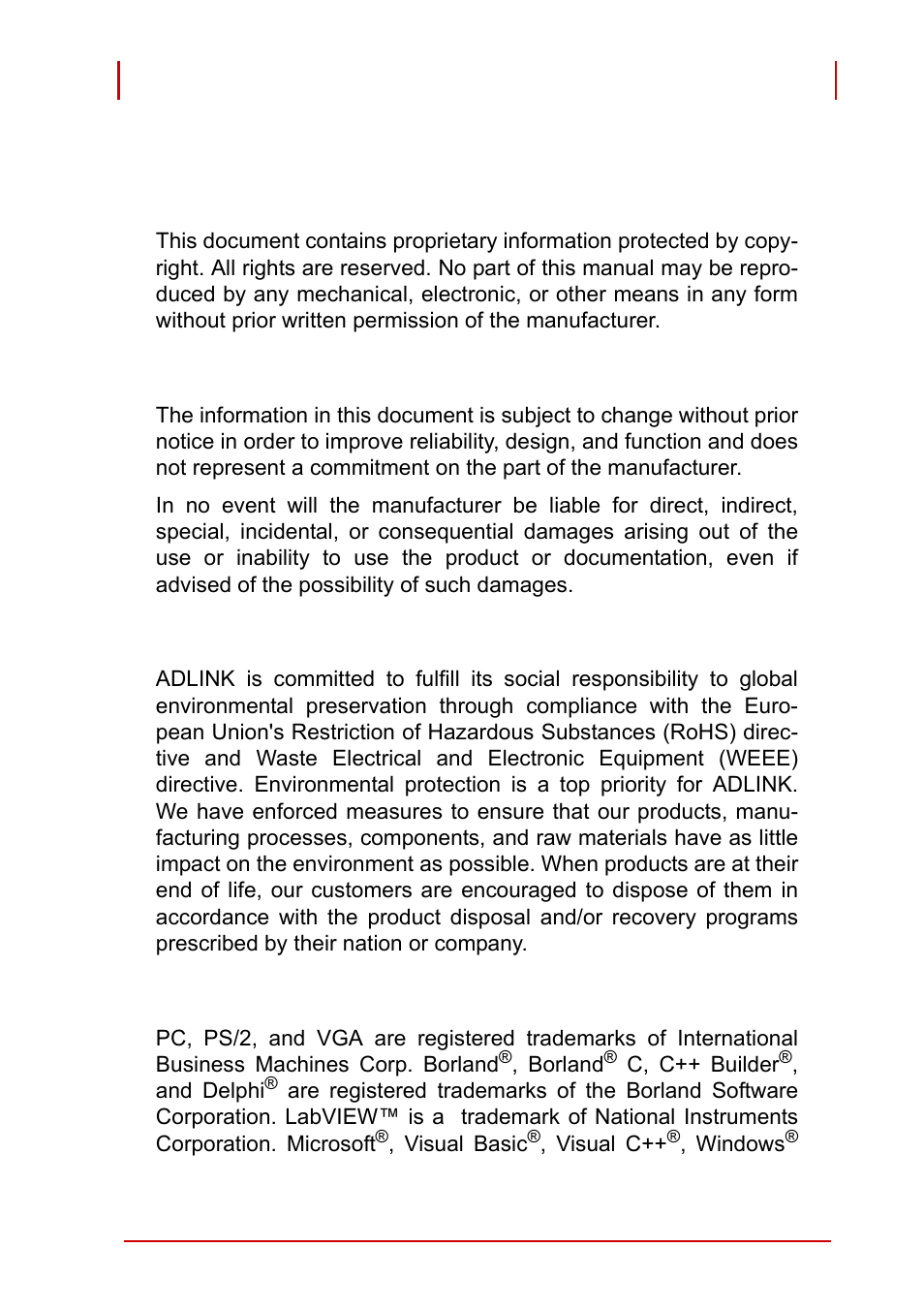 Preface | ADLINK PCI-9527 User Manual | Page 3 / 56