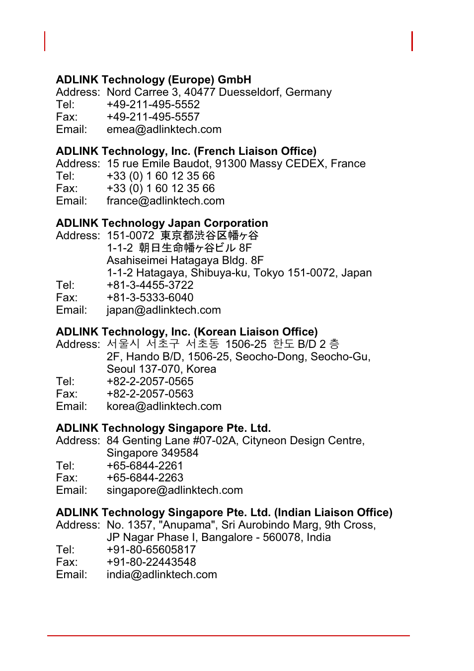 ADLINK PCI-9527 User Manual | Page 6 / 56