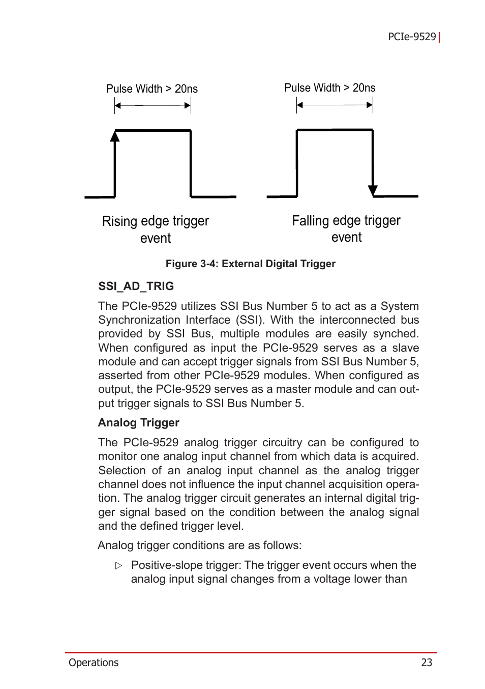 Figure 3-4, External digital trigger | ADLINK PCIe-9529 User Manual | Page 33 / 46
